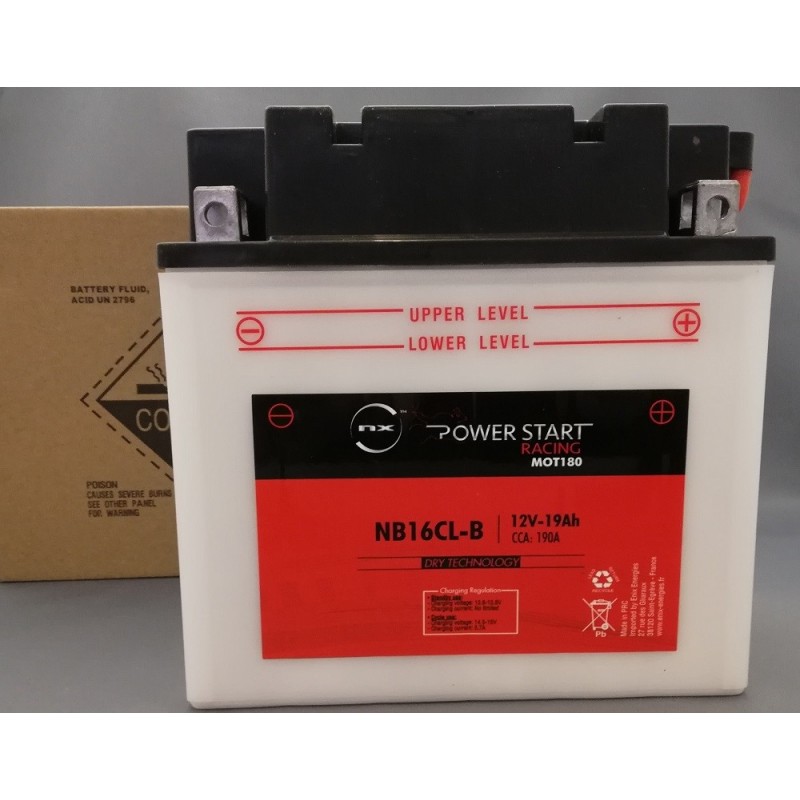 Batterie moto YB16CL-B / NB16CL-B 12V 19Ah NX