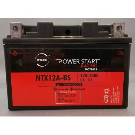 Batterie moto YTX12A-BS / NTX12A-BS 12V 10Ah NX - Manetco