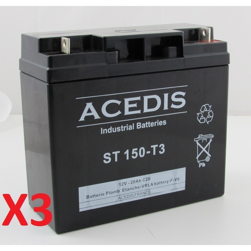 Batteries pour onduleur (ASI) Alpha Technologies ALI Elite 1500TXL (017-747-215)