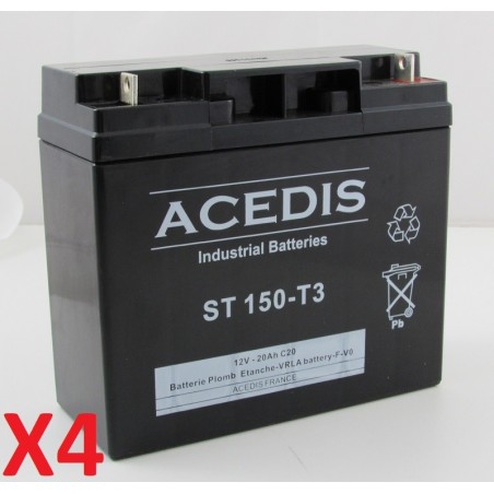Batteries pour onduleur (ASI) Alpha Technologies ALI Elite 2000TXL (017-747-220)