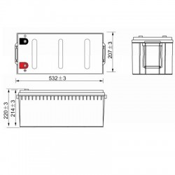 Batterie AGM étanche ACEDIS ST1900 12V 189Ah VO