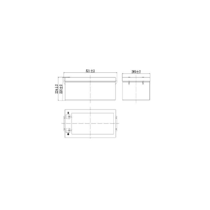Batterie GEL étanches 12V 280Ah ACEDIS GHL12-280 FR-HB VLRA  - 1