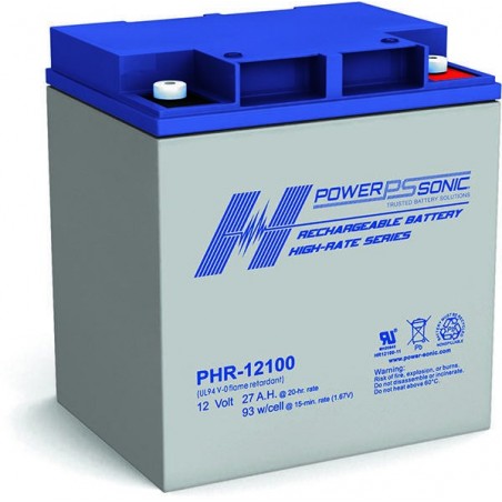 Batterie AGM Power Sonic 12V 27Ah C20 / PHR-12100-FR