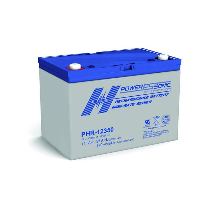 Batterie PowerSonic PHR-12350 à performances élevé