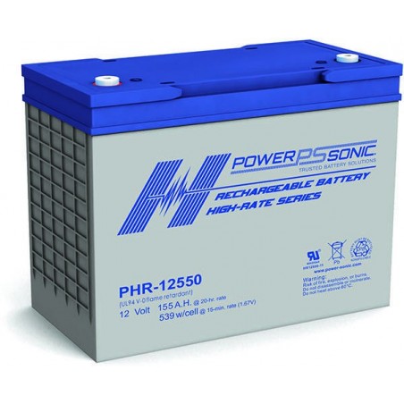 Batterie AGM Power Sonic 12V 155Ah C20 / PHR-12550-FR