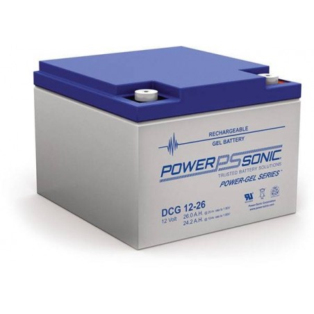 Batterie GEL Power Sonic 12V 26Ah C20 / DCG12-26