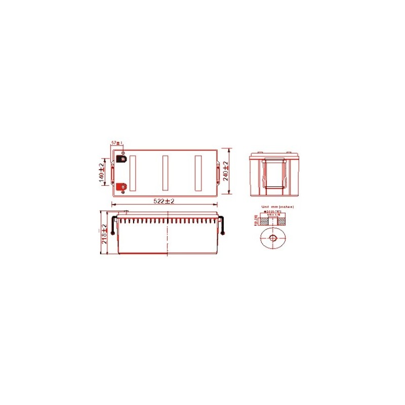 Batterie Lithium fer phosphate (LIFEPO4) ACEDIS 12V 184,8Ah C20 / LIFE12-184,8 Batterie Lithium fer phosphate (LIFEPO4) ACEDIS 12V 184,8Ah C20 / LIFE12-184,8