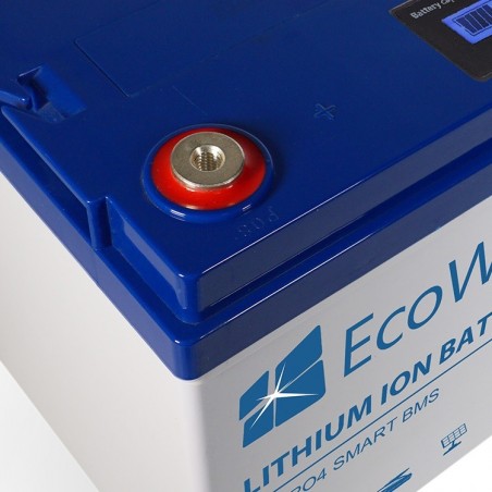 Batterie lithium LIFEP04 Li-Ion 12v 100ah ecowatt borne droite