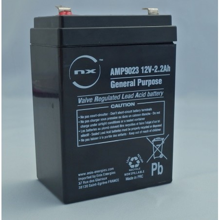 Batterie AGM NX AMP9036 12V 2.2ah