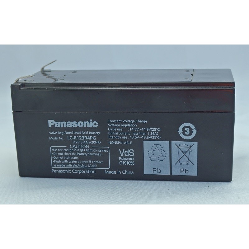 batterie agm panasonic LC-R123R4PG batterie agm panasonic LC-R123R4PG