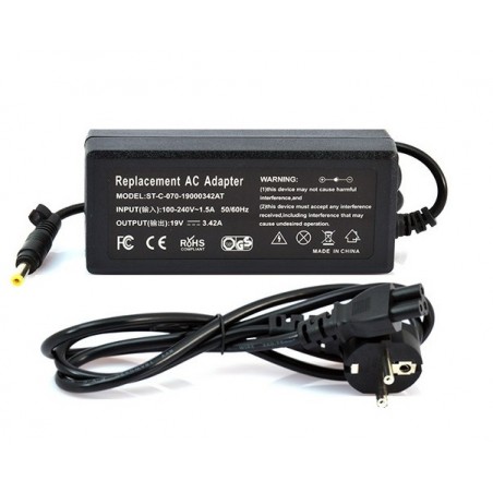 ALIMENTATION CHARGEUR UNIVERSEL 19.5V 3.33A 65W 4.8x1.7MM