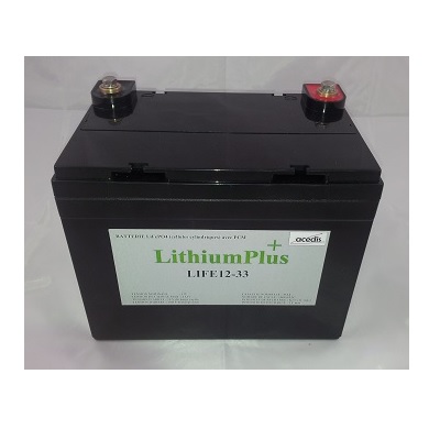 Batterie lithium LIFEOP4 12V 33Ah